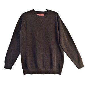 Aspen Men Cocoa Brown Elbow Patched Tactical Military Knit Long Sleeve Sweater M
